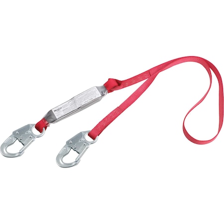 3M Dbi-Sala Shock Pack, 6 in Length, Snap Hook, 1 Leg(s) 1341001